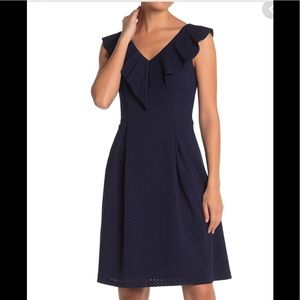 Eliza J Navy Blue Fit & Fare Navy Blue Dress  16